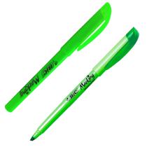 Marca Marking Texto Flourescente Verde Marcador Ponta Chanfrada Bic