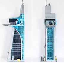Marca MEGA - Conjunto de Blocos de Montar - Torre dos Vingadores 5201 Peças + 31 Mini Figures