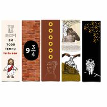 Marca Pagina Livro Temáticos Fosco (Religiosos, Harry Potter, Girassol, Galáxia, Arte...) 20 Uni