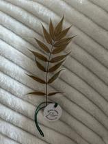Marca página natural de folhas