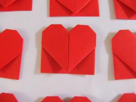Marca Páginas Coração - Kit 5 unidades - Vermelho (Ateliê do Origami)