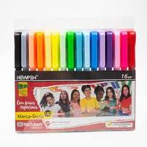 Marca Texto 16 Cores NewPen Youtubers Collection Marca Texto 16 Cores NewPen Youtubers Collection