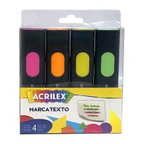 Marca-Texto 4 Cores Destaca Office Acrilex