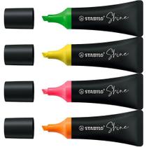 Marca texto 4 cores Shine Stabilo Marca texto 4 cores Shine Stabilo