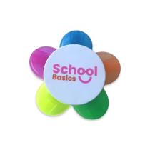 Marca-Texto 5 Em 1 Formato de Flor - School Basics Marca-Texto 5 Em 1 Formato de Flor - School Basics