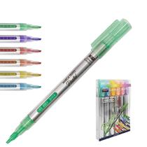 Marca Texto 6 Cores Pastel Efeito Glitter - Kz6013 - Kaz Marca Texto 6 Cores Pastel Efeito Glitter - Kz6013 - Kaz