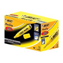 Marca-Texto Amarelo 12 Unidades Bic Marking