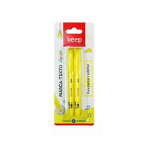 Marca Texto Amarelo Blister 2 Unidades Keep - MR068