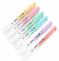 Marca Texto Apagável Tons Pastel 6 Cores