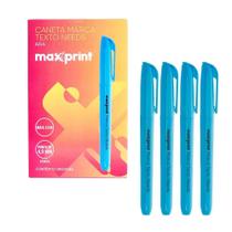 Marca Texto Azul Maxprint Lumis 12 Un Ponta Fina