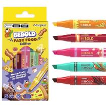 Marca Texto Be Bold Fast Food Edition - 5 Cores - Newpen