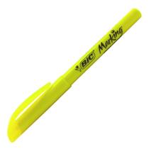 Marca texto bic amarelo.