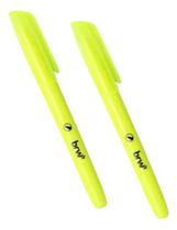 Marca Texto BRW Fluorescente Amarelo 2 uni. - CA2011