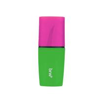 Marca Texto BRW Mini Neon com Cheiro Rosa e Verde Morango 1 Unidade Rosa