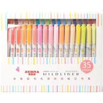 Marca Texto Caneta Ponta Dupla Mildliner Zebra 35 Cores