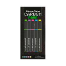 Marca Texto Carbon com 5 Unid - Leonora