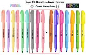 Marca Texto Cis Lumini c/16 Cores Pastel + Neon !!