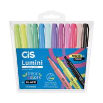 Marca Texto CIS Lumini Trend Colors BL Sortidos Com 12 - CIS