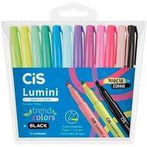 Marca Texto Cis Lumini Trend Colors - Estojo 12 Cores