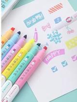 Marca Texto com Apagador 6 Cores Kwaii Marca Texto com Apagador 6 Cores Kwaii