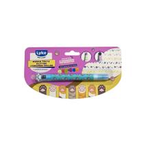 Marca Texto Com Cheirinho De Frutas Glitter + Carimbo Roller LYKE Marca Texto Com Cheirinho De Frutas Glitter + Carimbo Roller LYKE