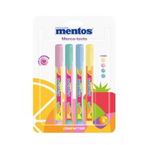 Marca Texto com Cheirinho Mentos / Compactor - kit com 4/Cores