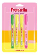 Marca Texto Compactor Fruit-Tella 4 Cores com Cheirinho Frutado Marca Texto Compactor Fruit-Tella 4 Cores com Cheirinho Frutado