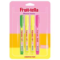 Marca Texto Compactor Fruit-tella Com Cheiro Kit C/ 4uns
