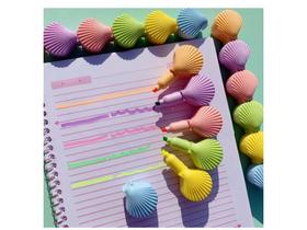 Marca texto concha sereia c/ 5 cores Marca texto concha sereia c/ 5 cores