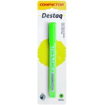 Marca Texto Destaq Compactor Verde Blister c/ 1