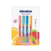 Marca texto destaq pastel mentos c/04un