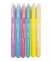 Marca Texto Em Gel 6 Cores Não Mancha Ideal Para Biblia Marca Texto Em Gel 6 Cores Não Mancha Ideal Para Biblia