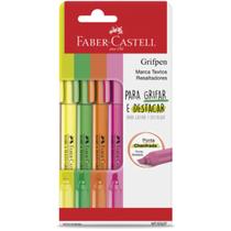 Marca Texto FABER CASTELL Grifpen 4 Cores Marcador Destacar