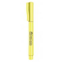 Marca Texto Faber-Castell Grifpen Amarelo Fluorescente - Formato Triangular Ergonômico Ponta Chanfrada Média