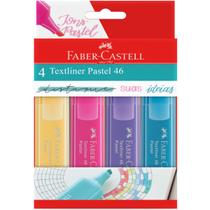 Marca Texto FABER CASTELL Textliner Pastel Grifar 4 Cores