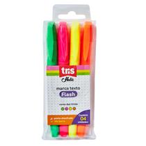 Marca Texto Flash Holic Pop - Neon - Estojo C/4 Cores - Tris