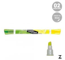 Marca texto fluopeps duo amarelo e verde maped 734133 Marca texto fluopeps duo amarelo e verde maped 734133