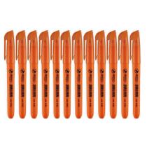 Marca Texto Fluorescente BRW Laranja - 12 Unidades Marca Texto Fluorescente BRW Laranja - 12 Unidades