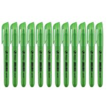 Marca Texto Fluorescente BRW Verde - 12 Unidades Marca Texto Fluorescente BRW Verde - 12 Unidades