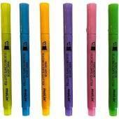 Marca Texto Fluorescente com Glitter - Molin - 6 Cores