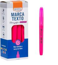 Marca-texto fluorescente Rosa - caixa c/ 12un