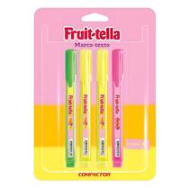 Marca Texto Fruit-Tella com Cheirinho 4 Unidades - Compactor