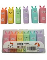 Marca Texto Gel Kit Com 6 Cores Tom Pastel Ideal Para Bíblia