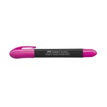 Marca texto gel rosa faber castell