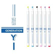 Marca Texto Ginza Generation Y Estojo Com 6 Cores Newpen