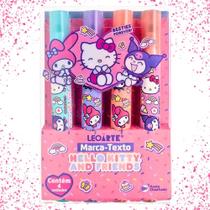 Marca Texto Hello Kitty And Friends 4 Cores Ponta Chanfrada Super Fofo - LeoArte Marca Texto Hello Kitty And Friends 4 Cores Ponta Chanfrada Super Fofo - LeoArte