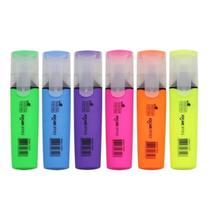 Marca texto jocar neon fever com 06 cores