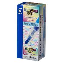 Marca Texto Lumi Color Soft Azul Pastel Caixa 12 Un Pilot