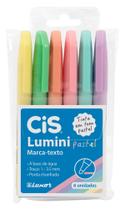 Marca Texto Lumini Pastel-c/ 6 Cores-Cis