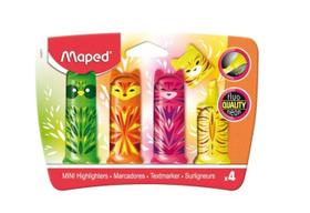 Marca Texto Maped Fluo Peps Minicute Estojo com 4 unid Marca Texto Maped Fluo Peps Minicute Estojo com 4 unid